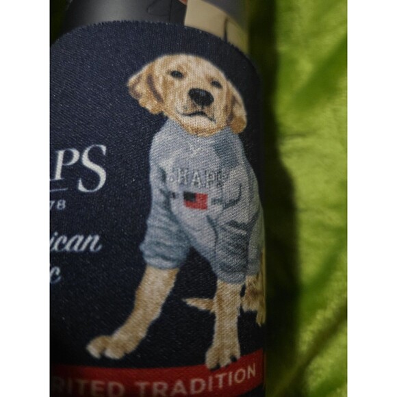 Chaps Mens Navy Blue Short Sleeve Performance Graphic T-Shirt & Coozy - Picture 8 of 8